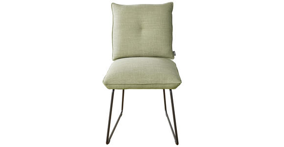 STUHL in Stahl Struktur Metall, Textil - Beige/Schwarz, Design, Textil/Metall (50/90/70cm) - Dieter Knoll