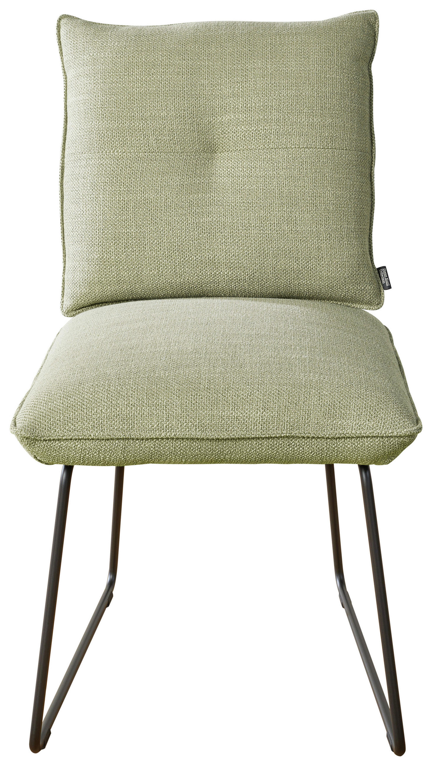 STUHL  in Stahl Struktur Metall, Textil  - Beige/Schwarz, Design, Textil/Metall (50/90/70cm) - Dieter Knoll