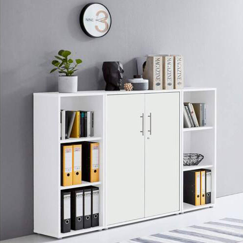 AKTENSCHRANK 173/114/33 cm  - Weiß, MODERN, Holzwerkstoff (173/114/33cm) - MID.YOU