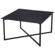 COUCHTISCH in Metall, Glas 80/80/45 cm  - Schwarz, Design, Glas/Metall (80/80/45cm) - Carryhome