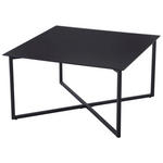 COUCHTISCH ESG 80/80/45 cm quadratisch Schwarz  - Schwarz, Design, Glas/Metall (80/80/45cm) - Carryhome