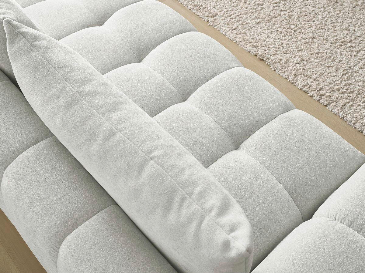 SCHLAFSOFA EVEREST  mit Rücken echt, Armteil links, Armteil rechts Struktur Hellgrau  - Hellgrau/Schwarz, MODERN, Kunststoff/Textil (278/90/115cm)