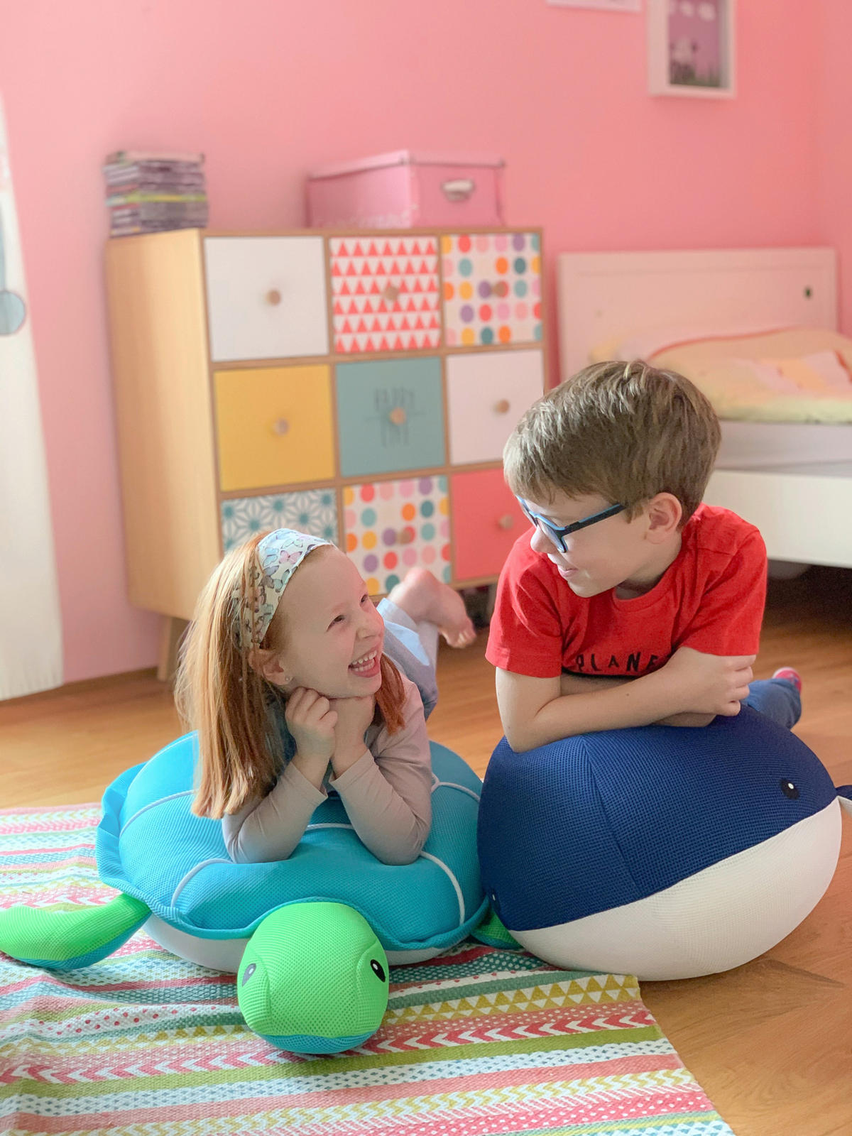 SCHWIMMTIER - Blau, KONVENTIONELL, Textil (50/104/30cm)