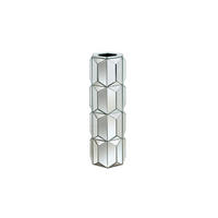 VÁZA 53 cm  - ezüst, Basics, Üveg (19/53/18cm) - Ambia Home