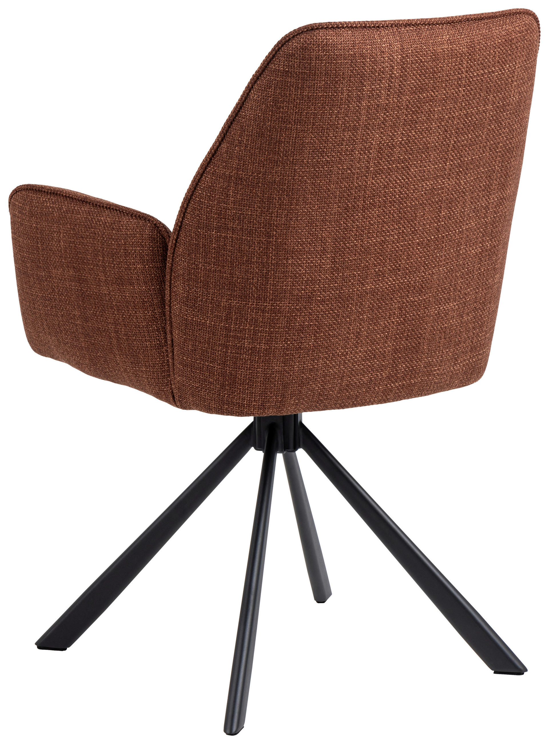 Thumbnail - Mid.you Armlehnstuhl, Terracotta, Textil, Füllung: Polyurethan (Pur), Sternfuß, 61x88.5x63 cm, Esszimmer, Stühle, Esszim...