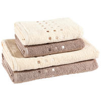 SET IZ FROTIRJA QUATTRO  rjavosiva, bež 50/100 cm  - rjavosiva/bež, tekstil (50/100cm) - Esposa