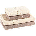 FROTTIERSET 4-teilig  - Taupe/Beige, Textil (50/100cm) - Esposa