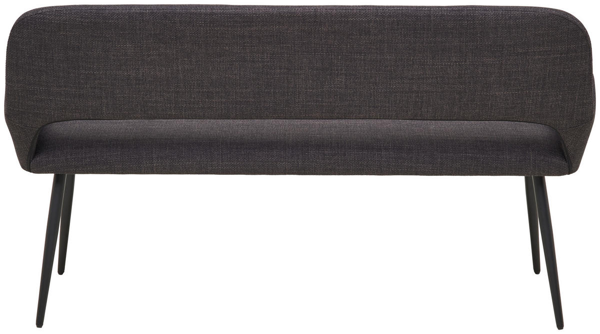 LAVICA, topoľ, čierna - čierna, Lifestyle, kov/drevo (150/83/63cm) - MID.YOU