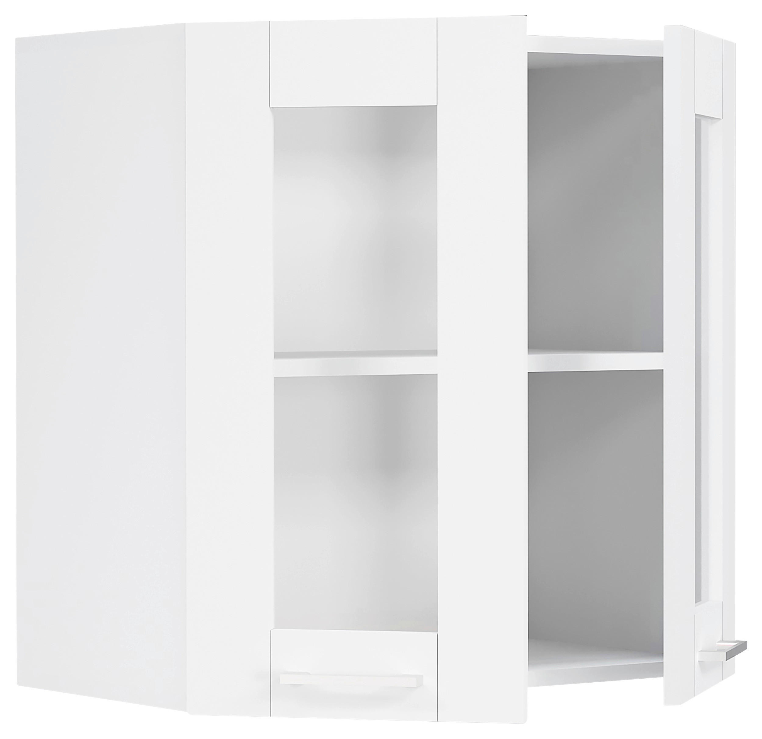 KÜCHENOBERSCHRANK 80/60/31 cm  in Weiß  - Weiß, Trend, Glas/Holzwerkstoff (80/60/31cm) - MID.YOU