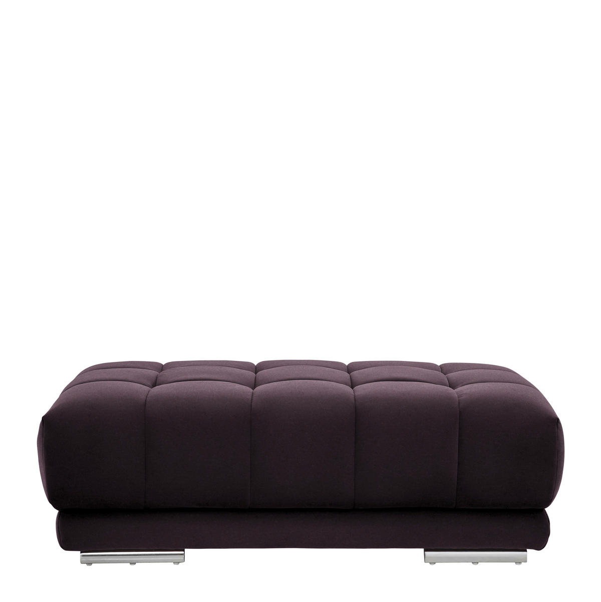 HOCKER Textil Lila, Flieder  - Chromfarben/Lila, Design, Textil (126/42/76cm) - Beldomo Speed