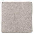 HOCKER in Textil Graubraun  - Eichefarben/Graubraun, Design, Holz/Textil (55/44/55cm) - Carryhome