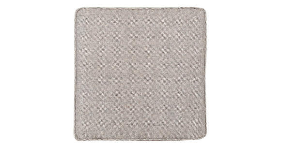 HOCKER in Textil Graubraun  - Eichefarben/Graubraun, Design, Holz/Textil (55/44/55cm) - Carryhome