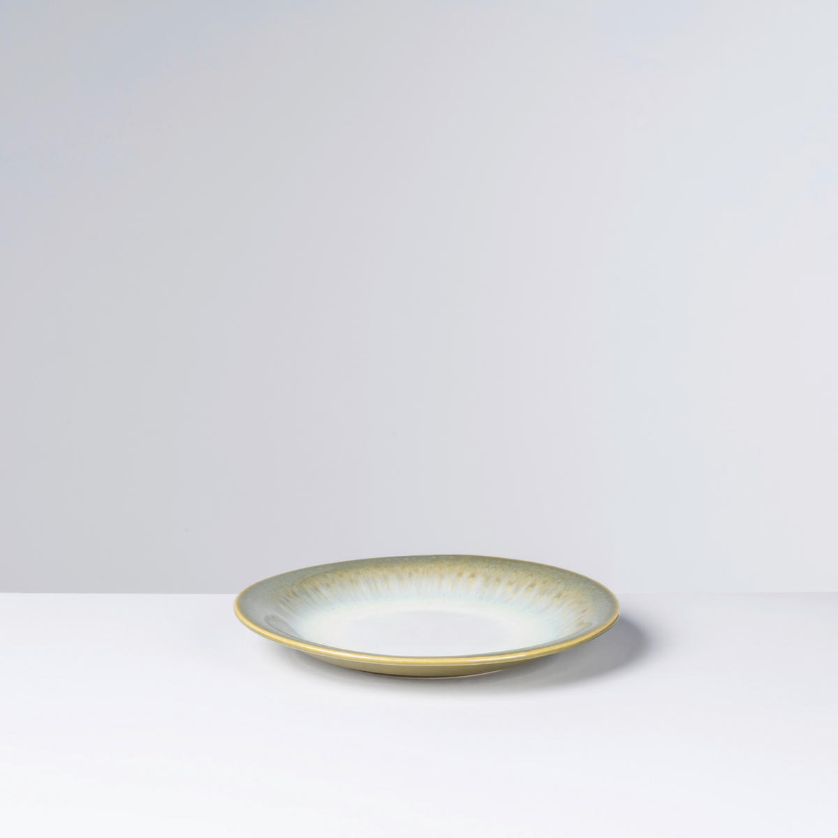 DESSERTTELLERSET Grün 4-teilig 22 cm FLUSSUFER  - Grün, Basics, Keramik (22cm) - Gipfelstück