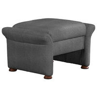 HOCKER in Textil Dunkelgrau  - Dunkelgrau/Schwarz, Design, Kunststoff/Textil (79/41/57cm) - Himolla