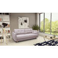 SCHLAFSOFA Webstoff Rosa  - Buchefarben/Rosa, KONVENTIONELL, Holz/Textil (220/90/95cm) - Carryhome