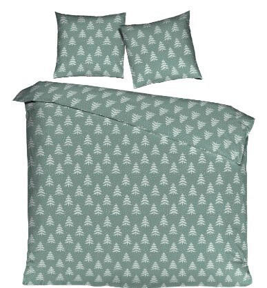 ÁGYNEMŰHUZAT-GARNITÚRA 140/200 cm  - zöld, Basics, textil (140/200cm)