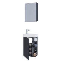 GÄSTEBAD - Anthrazit/Weiß, MODERN, Glas/Keramik (40cm) - MID.YOU