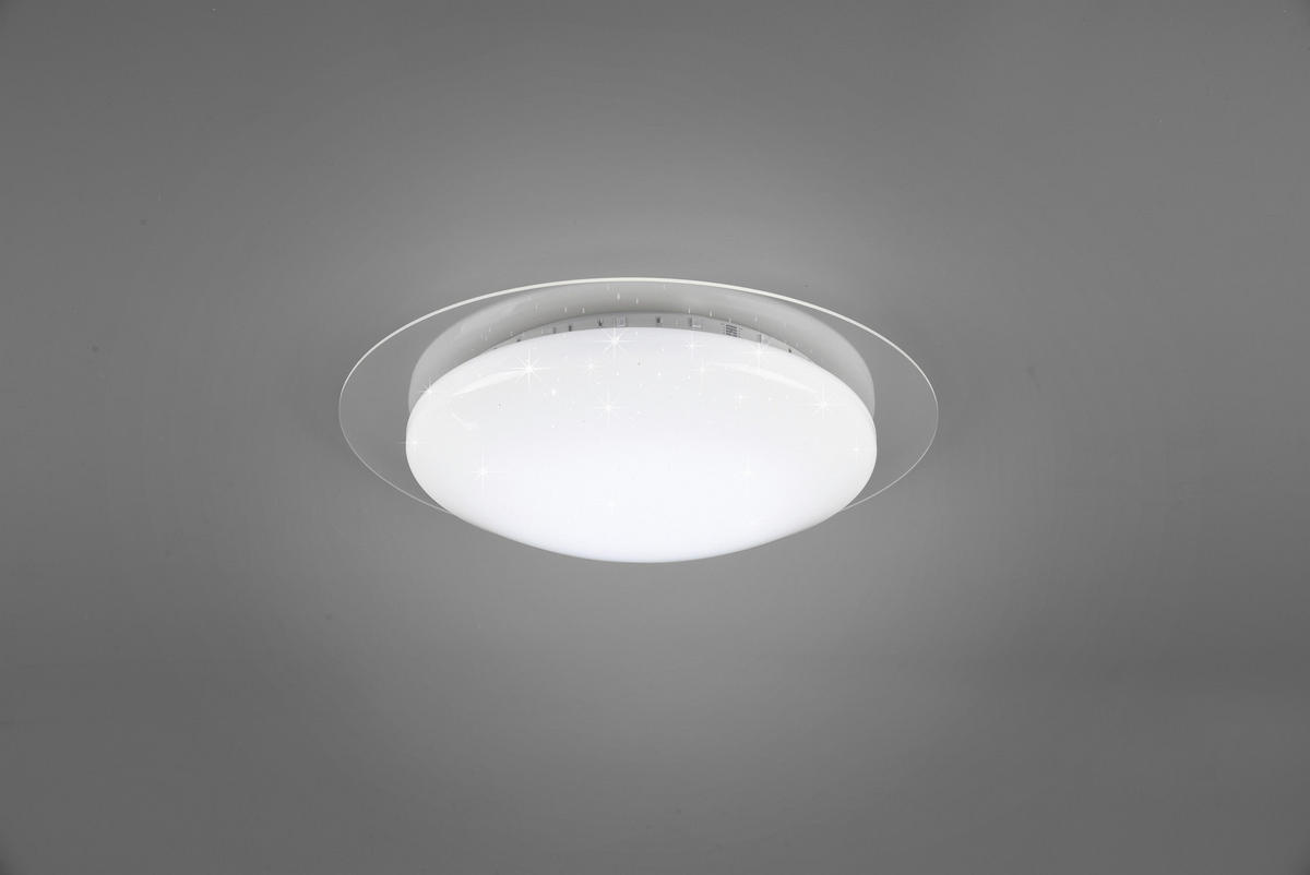 LED-DECKENLEUCHTE 35/8,7 cm   - Klar/Weiß, Basics, Kunststoff (35/8,7cm)