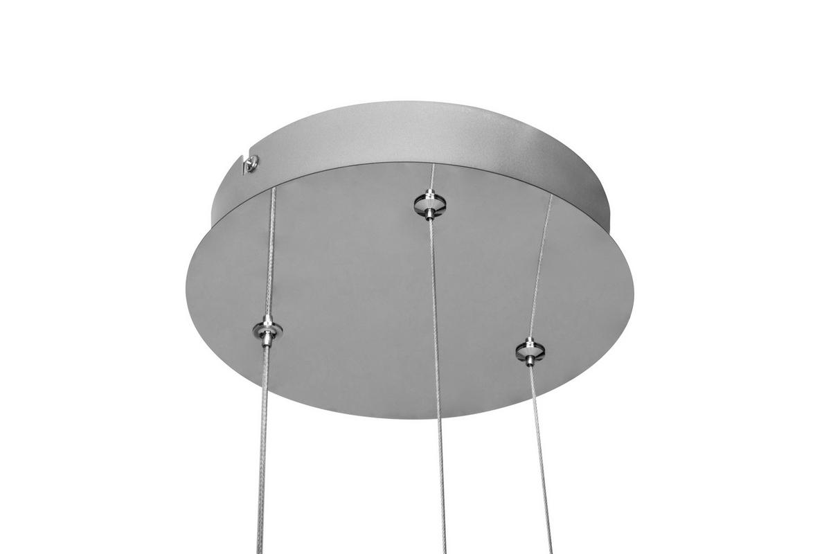 LED-HÄNGELEUCHTE Irving 53/150 cm   - Chromfarben, Design, Kunststoff/Metall (53/150cm) - Novel