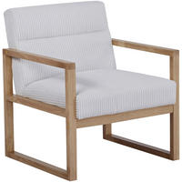 SESSEL in Cord Beige  - Beige/Naturfarben, Design, Holz/Textil (65/76/65cm) - Ti'me