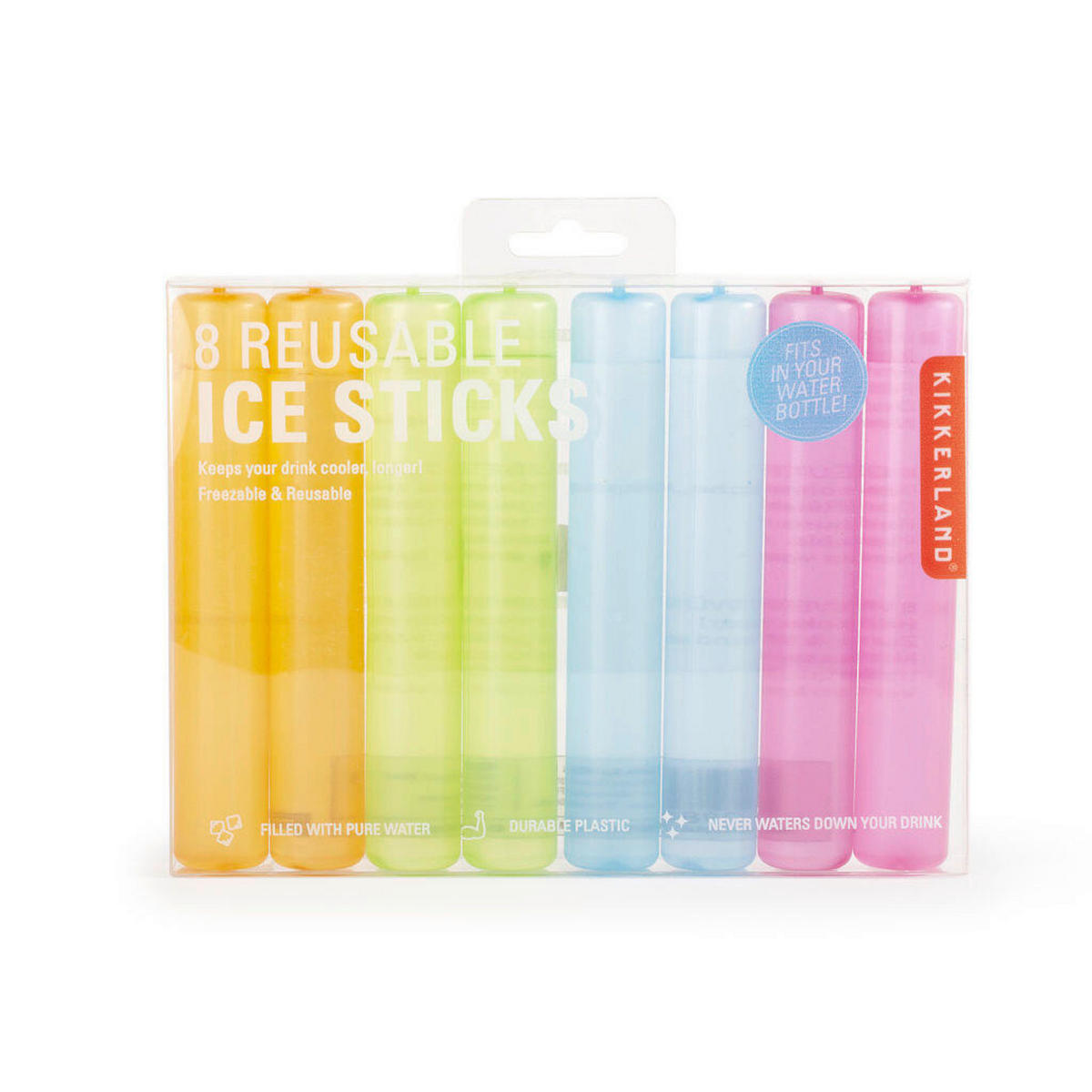 TÖBBSZÖR HASZNÁLATOS JÉGKOCKA - többszínű, Basics, műanyag/természetes anyagok (2/12,1/16,4cm) - Kikkerland