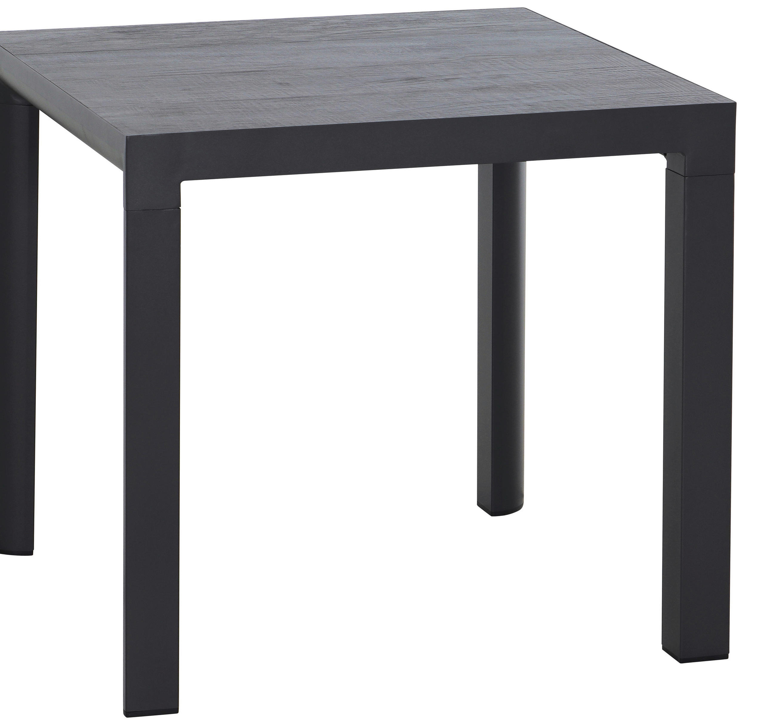 Siena Garden Gartentisch Anthrazit, Schiefer 80x74x80 cm