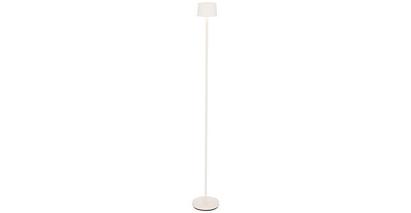 AKKU-STEHLEUCHTE 16/120 cm - Weiß, Design, Kunststoff/Metall (16/120cm) - Dieter Knoll