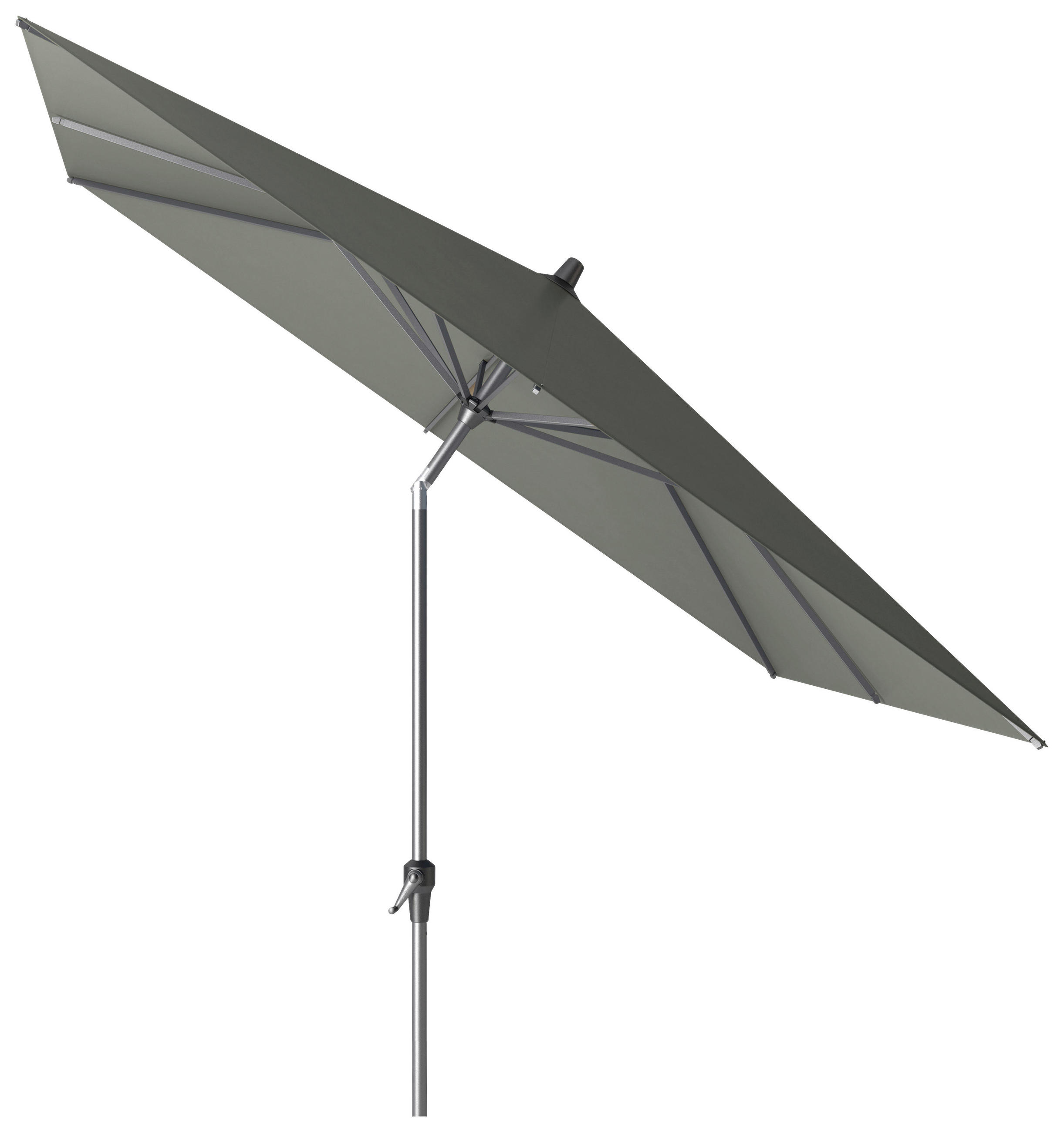 SONNENSCHIRM  250/250 cm  - Anthrazit/Olivgrün, KONVENTIONELL, Textil/Metall (250/250cm) - Siena Garden