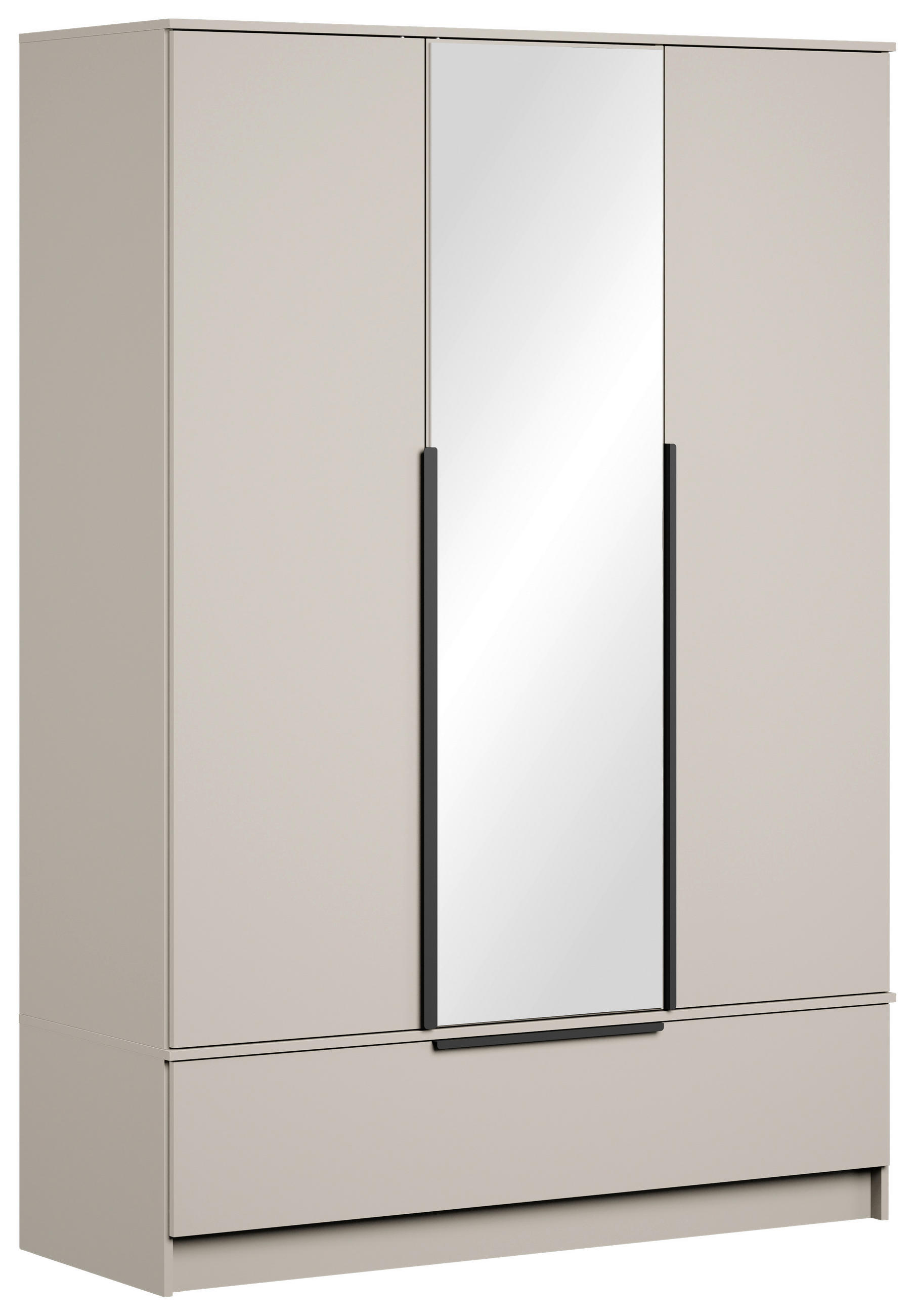 KLEIDERSCHRANK Beige, Kaschmir  - Kaschmir/Beige, Konventionell, Holzwerkstoff/Metall (134,5/192,9/51cm) - MID.YOU