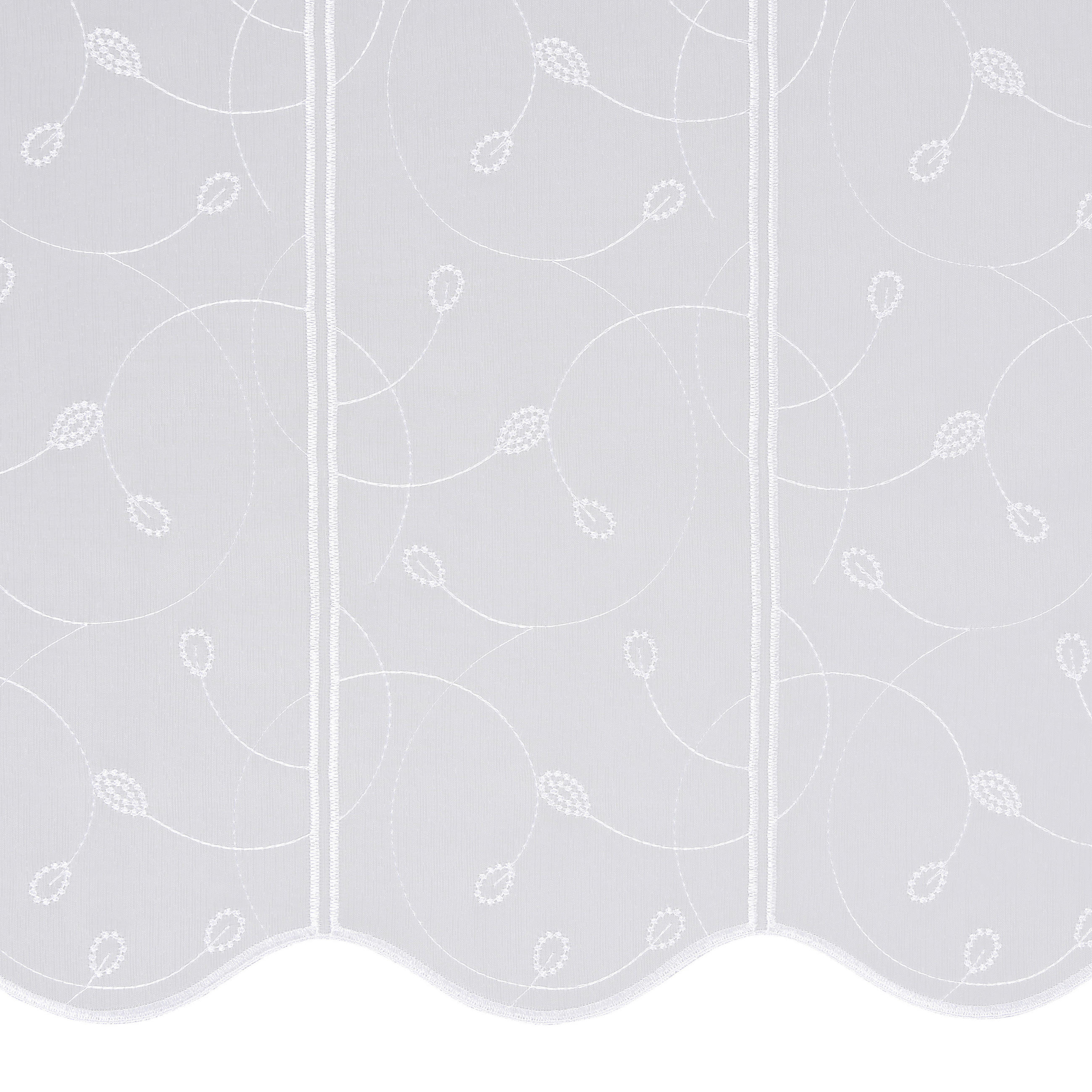 KURZGARDINE 60 cm   - Weiß, KONVENTIONELL, Kunststoff (60cm) - Esposa