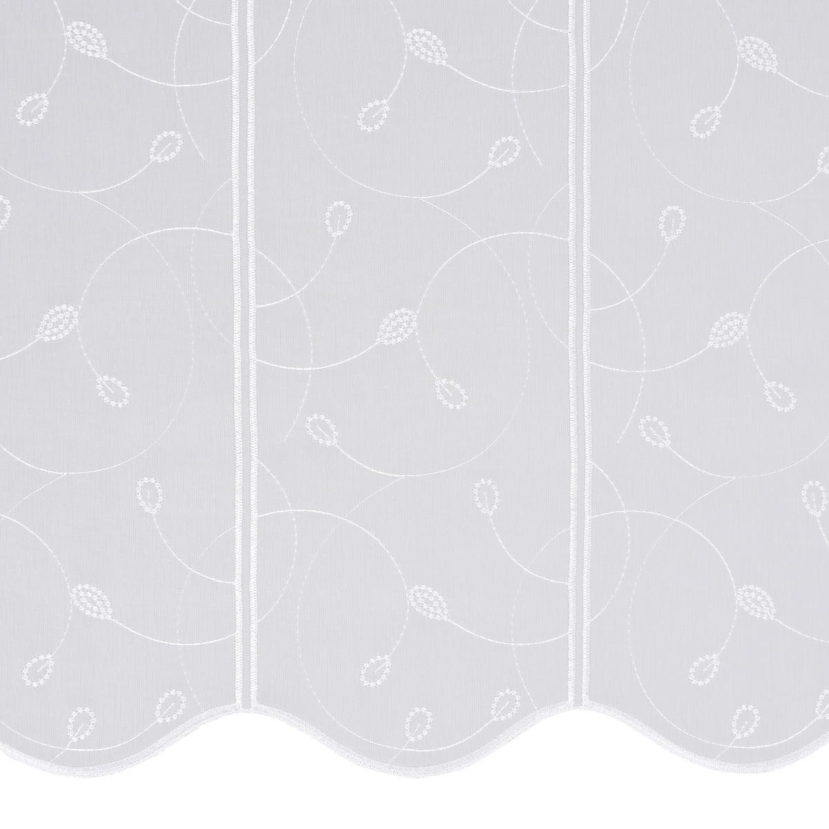 KURZGARDINE 60 cm   - Weiß, KONVENTIONELL, Kunststoff (60cm) - Esposa