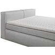FAMILIENBOXSPRINGBETT - Silberfarben/Schwarz, LIFESTYLE, Kunststoff/Textil (240/200cm) - Esposa