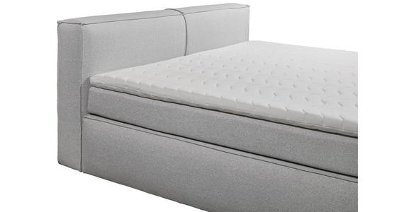 FAMILIENBOXSPRINGBETT - Silberfarben/Schwarz, LIFESTYLE, Kunststoff/Textil (240/200cm) - Esposa