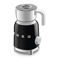 Pjenilica za mlijeko MFF11BLEU  - crna visoki sjaj, Basics, metal (25/18/14cm) - SMEG