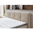 BOXSPRINGBETT 160/200 cm  in Naturfarben  - Schwarz/Naturfarben, KONVENTIONELL, Kunststoff/Textil (160/200cm) - Carryhome