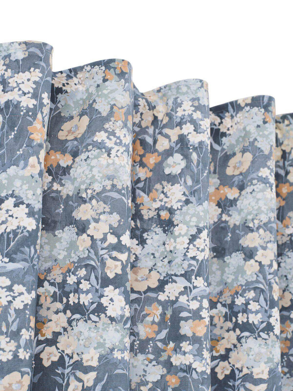 FERTIGVORHANG halbtransparent  - Blau, Design, Textil (135/280cm) - Svanefors