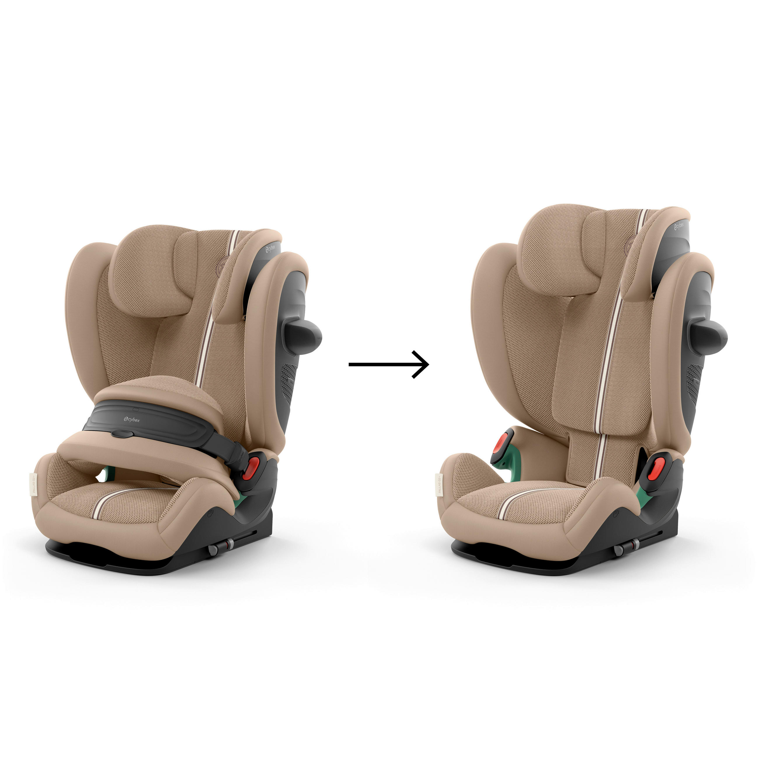 KINDERAUTOSITZ PALLAS G2 I-SIZE PLUS  - Beige, Basics, Textil (40,5/59,5/59-81cm) - cybex GOLD
