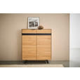 HIGHBOARD  in 121,1/140/42 cm  - Wildeiche/Schwarz, KONVENTIONELL, Holz/Holzwerkstoff (121,1/140/42cm) - Landscape