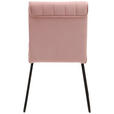 STUHL - Schwarz/Rosa, Design, Textil/Metall (54/60/91cm) - Hom`in