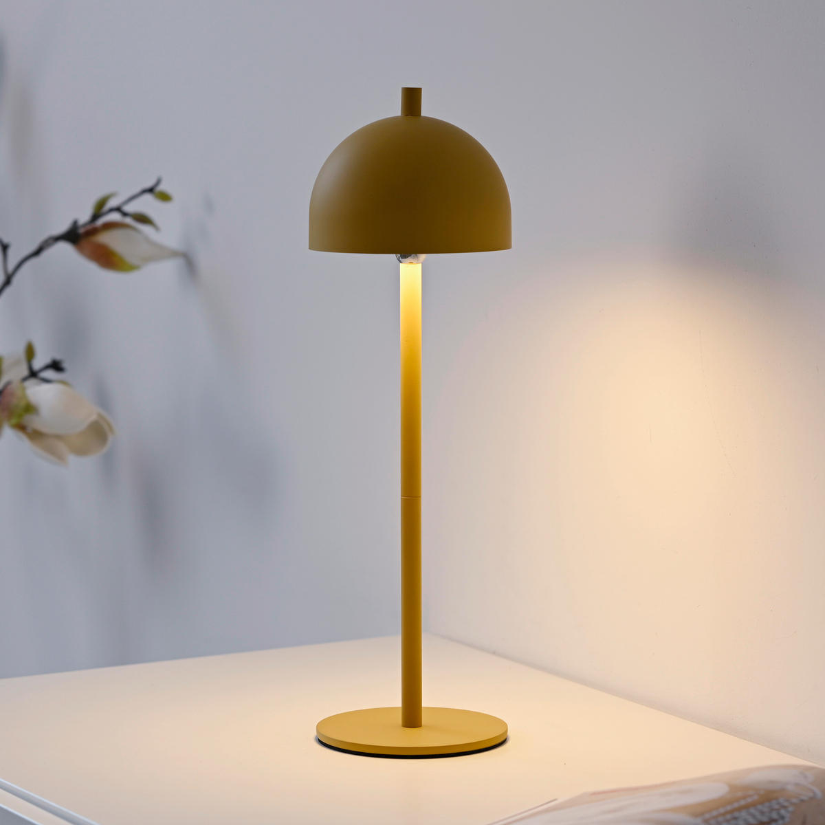 AKKU-TISCHLEUCHTE SW BELLIS 11/11/36 cm   - Hellgelb, Design, Kunststoff/Metall (11/11/36cm) - Schöner Wohnen