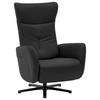 RELAXSESSEL in Leder Schwarz  - Schwarz, Design, Leder/Metall (76/112/83cm) - Beldomo Speed