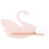 KINDERWANDLEUCHTE Swan 27/12/31 cm   - Pink/Weiß, Basics, Holz/Holzwerkstoff (27/12/31cm)