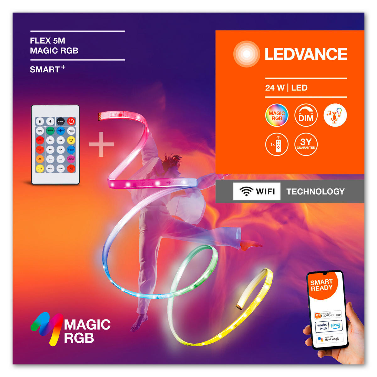 LED-STRIP Smart+ Wifi Flex Magic RGB 500/1/0,3 cm   - Weiß, Basics, Kunststoff (500/1/0,3cm) - Ledvance