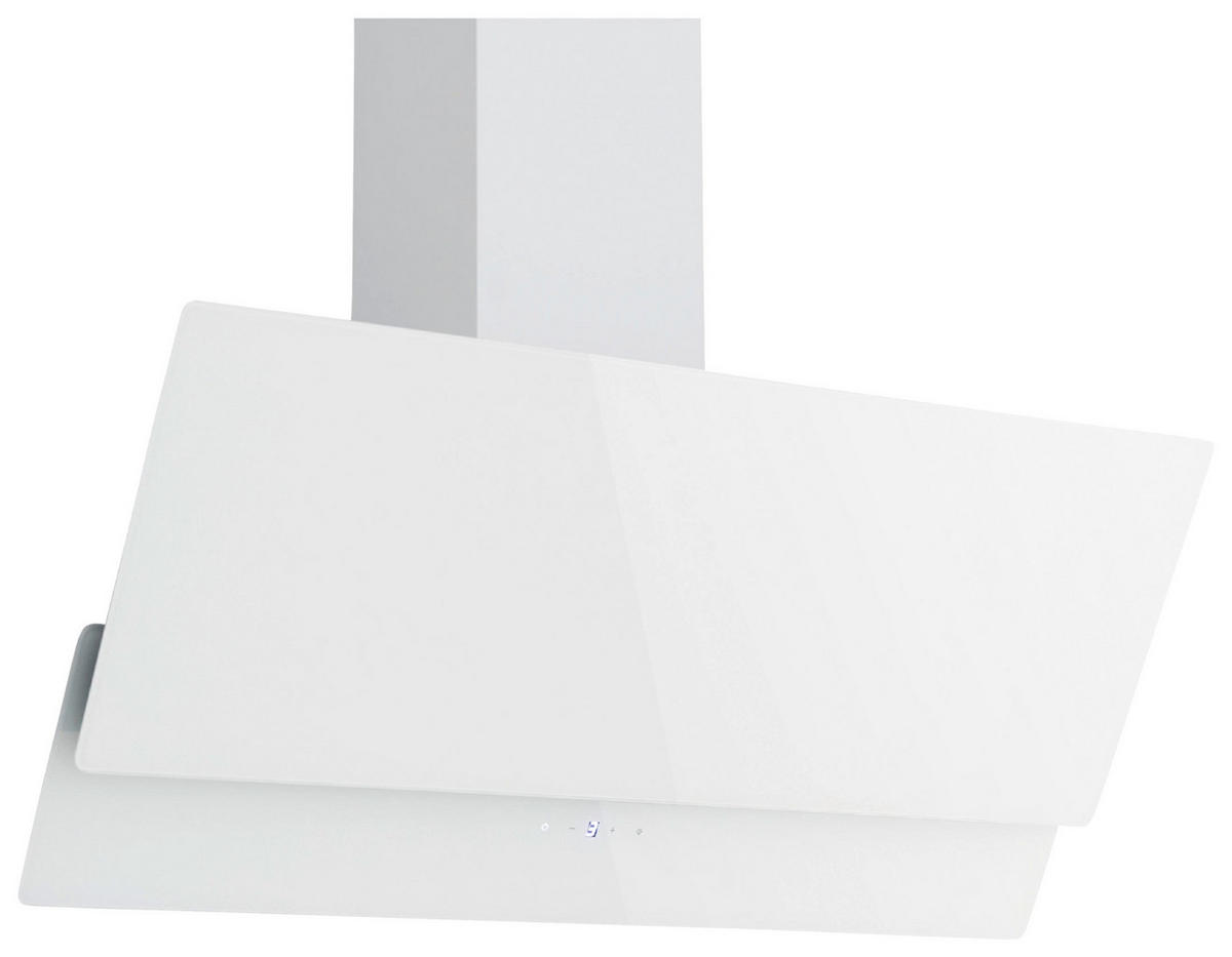 DUNSTABZUGSHAUBE CH66038-90WAM  - Weiß, Trend, Glas/Metall (89,5/34,5-109,5/38,5cm) - Respekta