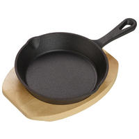 SERVIERPFANNE Emaille  - Schwarz, Design, Metall (15/3,5/25cm) - Echtwerk