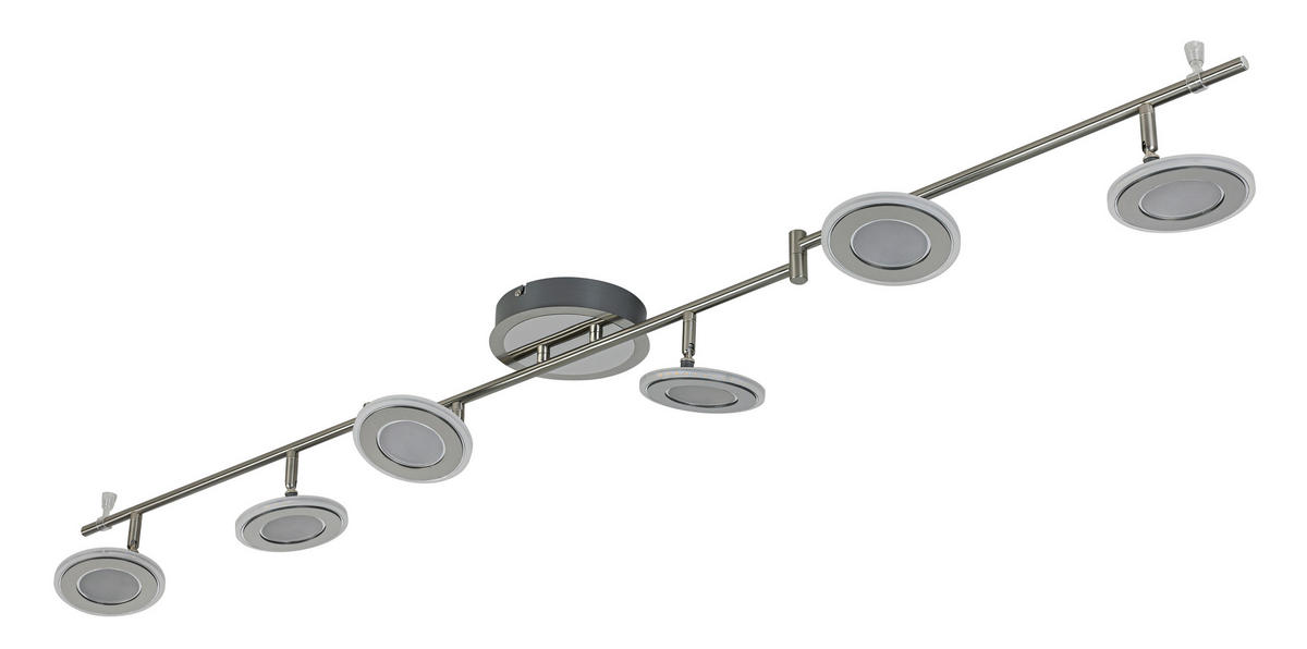 LED-STRAHLER 150/21/13 cm  - Chromfarben/Nickelfarben, Design, Kunststoff/Metall (150/21/13cm) - Novel