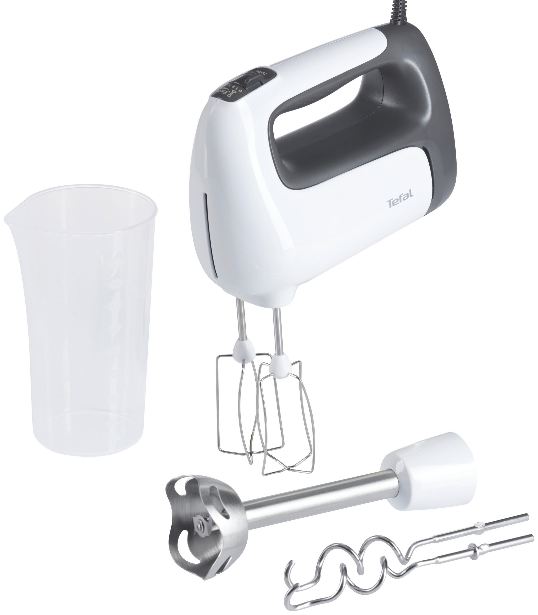 HANDMIXER  - Weiß/Grau, Basics (21,4/27/14,4cm) - Tefal