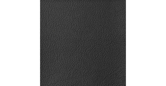 POLSTERBETT 140/200 cm,  in Anthrazit, gepolstertes Kopfteil,  - Anthrazit/Schwarzchrom, KONVENTIONELL, Leder/Metall (140/200cm) - Esposa