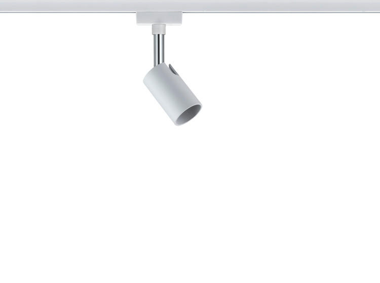 SCHIENENSYSTEM-STRAHLER - Weiß, Design, Metall (5,8/11/6,6cm) - Paulmann