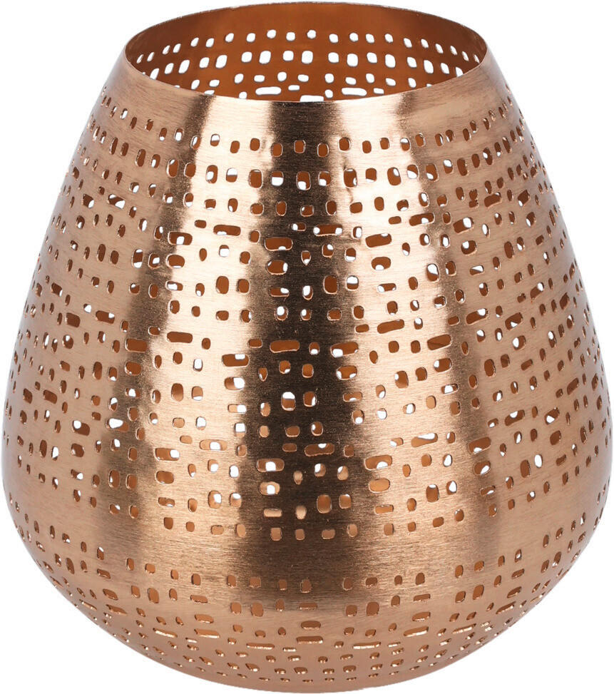 TEELICHTHALTER  - Goldfarben, Basics, Metall (15/15cm)